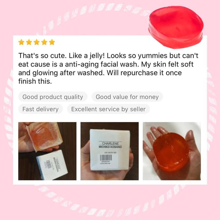 good customer review of Akakon Soap