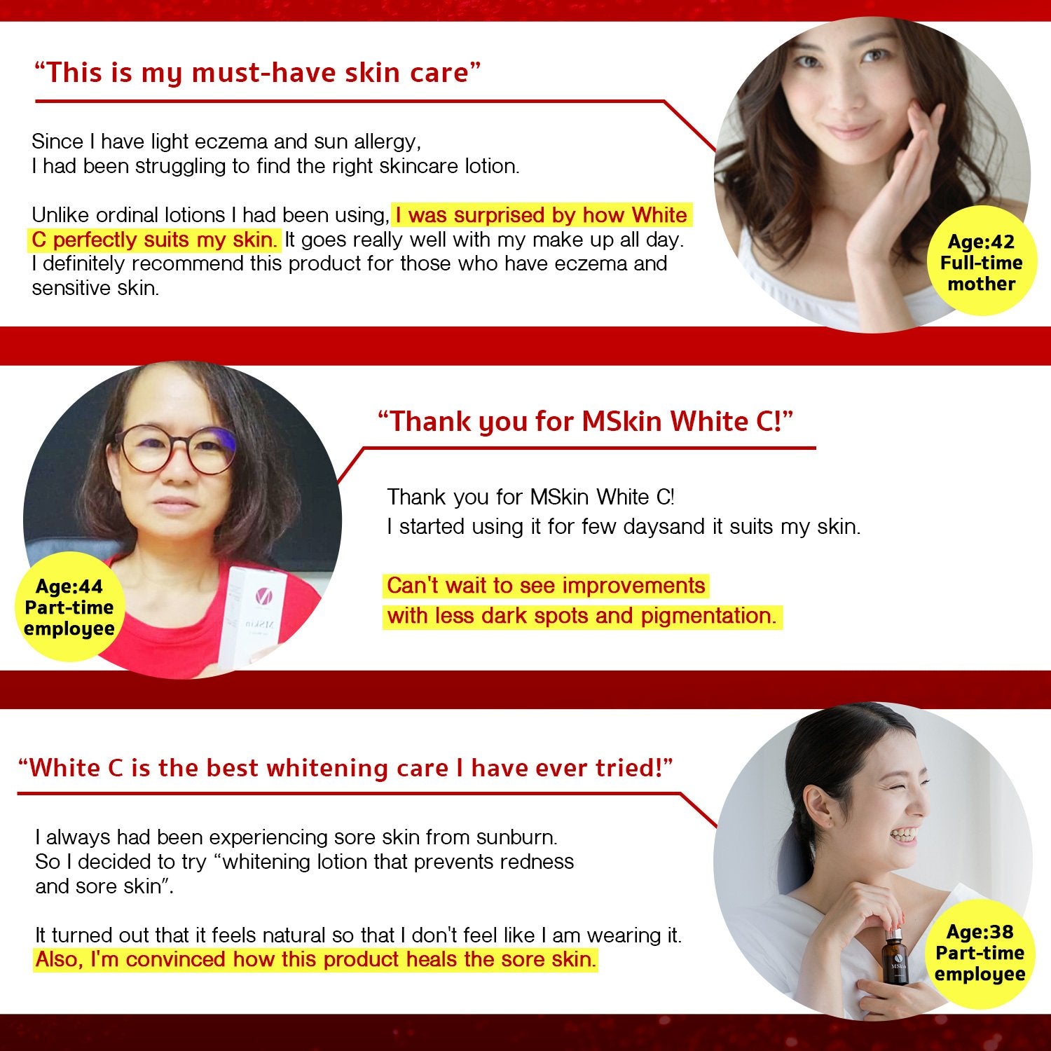 MSkin the White C Whitening Serum Lightens Dark Spots & Pigmentation (30ml) - GBS